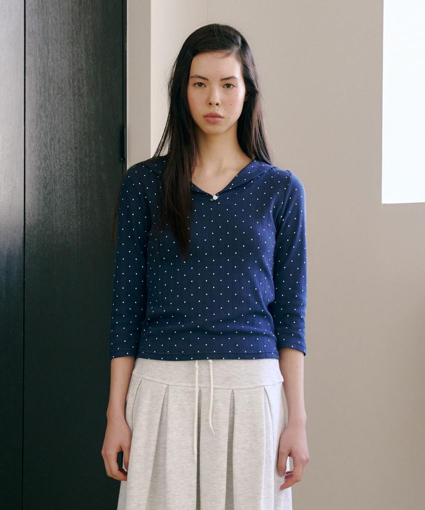 FUNFROMFUN Eyelet Sailor Tee, Navy