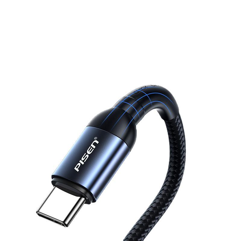 PISEN 100W Type-C Male to Male Dual-Head PD Fast Charging Cable for MacBook Pro