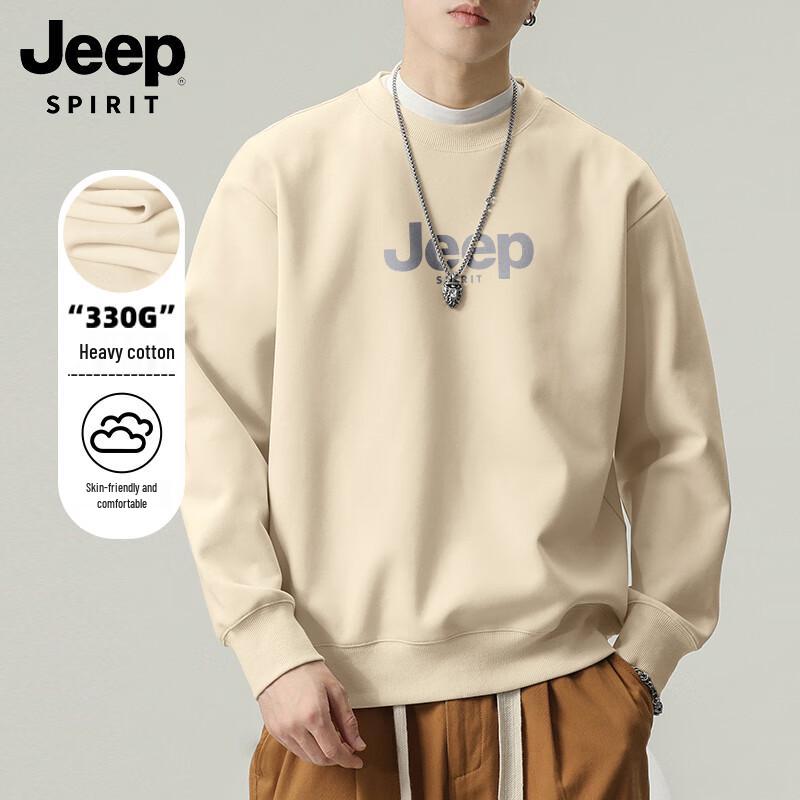 JEEP SPIRIT Men's Crewneck Graphic Sweatshirt