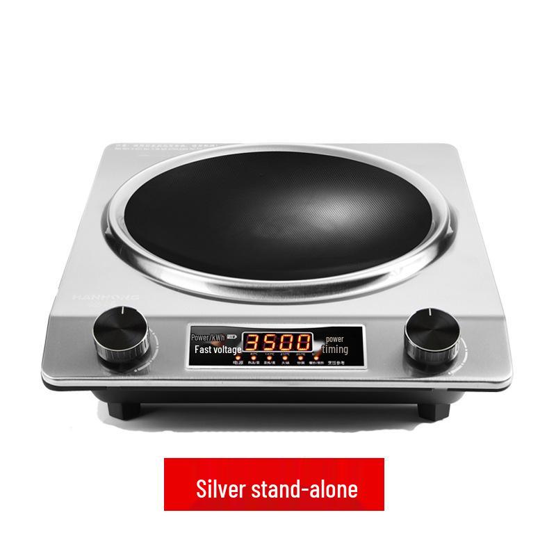 International 3500W Induction Cooker, 110V, EU/UK/US Standards, Commercial Flat and Concave Design