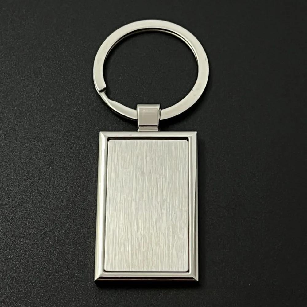 Custom Name Couple Keychain Anniversary Gift for Boyfriend Him Her Stainless Steel Key Ring Laser Engraved Sided Text Keyring