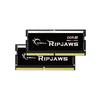 Mémoire RAM SO-DIMM - G.Skill - RipJaws Series - 32 Go (2 X 16 Go) - DDR5 4800 MHz - CL40