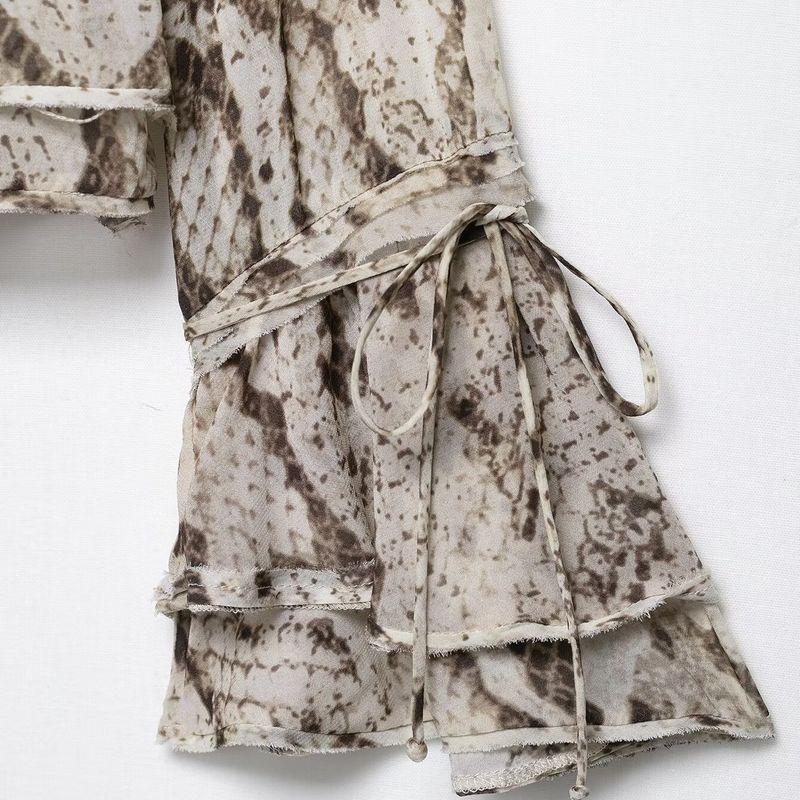 Kaslead New Arrival Women's Clothing Fashion Style Fashion Animal Pattern Shirt Casual Pants 3716826 3660828