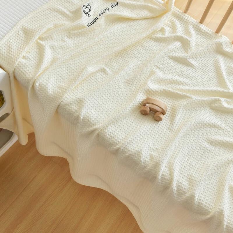 GPPNKC Bamboo Fiber Waffle Weave Baby Summer Blanket