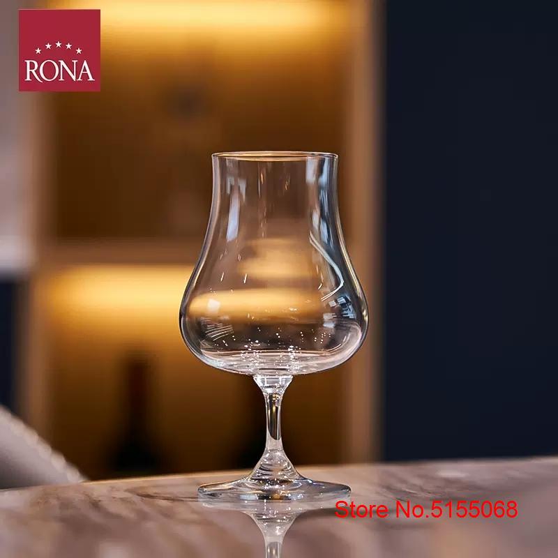 Bicchiere Brandy in Cristallo Ceco, Bicchiere Nosing Copita per Whiskey, Bicchiere per Vodka, Rum, Gin, Pancia Larga, Tulipano, Calice da Servizio per Whiskey