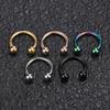 1pc 316L Stainless Steel Lip Rings Studs Labret Piercing Master Earrings Septum Nose Hoops Unisex Women Punk Cool Body Jewelry