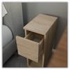 Bedside Cabinet Sonoma Oak Narrow 20 Cm Bedside Table With 1 Drawer For Bedroom
