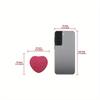 1PC Heart Shape Loose Powder Double Sided Makeup Mirror Portable for Birthday Wedding