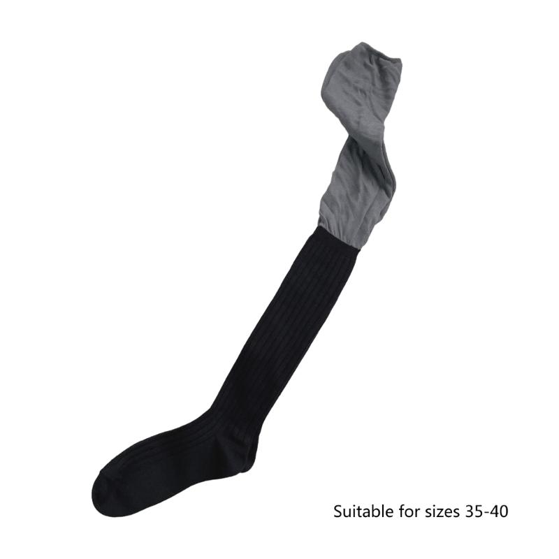 1 Pair Ruffle Thigh High Socks Tube Frilly Socks Long Tube Socks for Girl Over Knee Stockings Princess Style Dress Socks