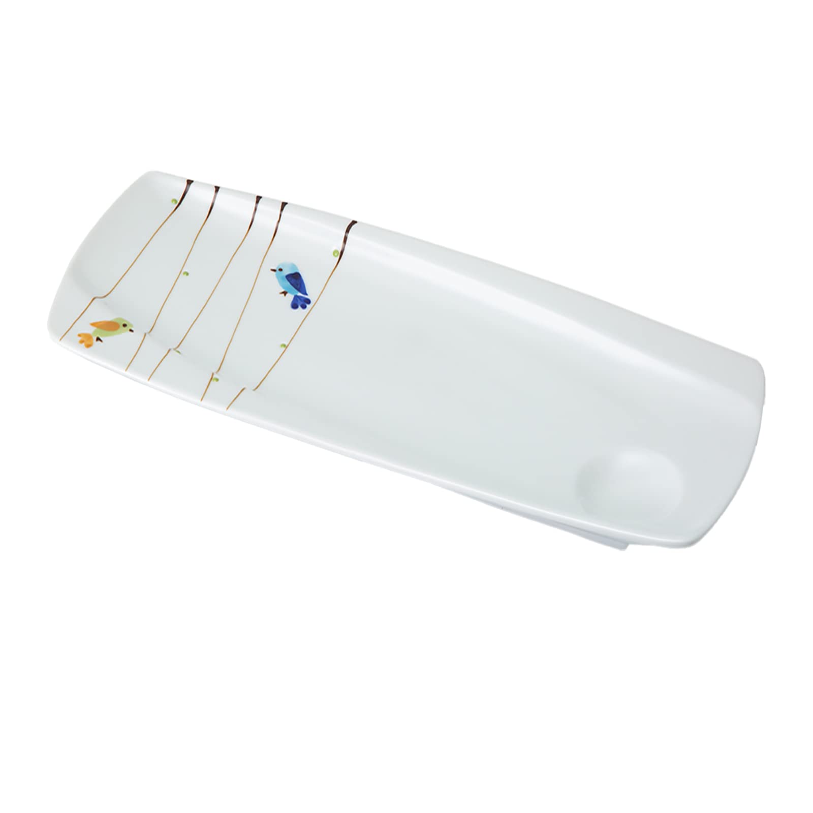 

Nishikai Toki Hasami Ware Long Approximately Humming Long 24339 Plate, Rectangular, 30.5cm Diameter, Tray, Blue,