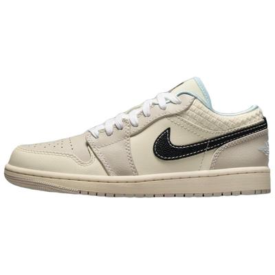 Zapatillas Air 1 Low SE Sanddrift Glacier Blue para mujer, color crema y negro, de muselina, HQ3440-101