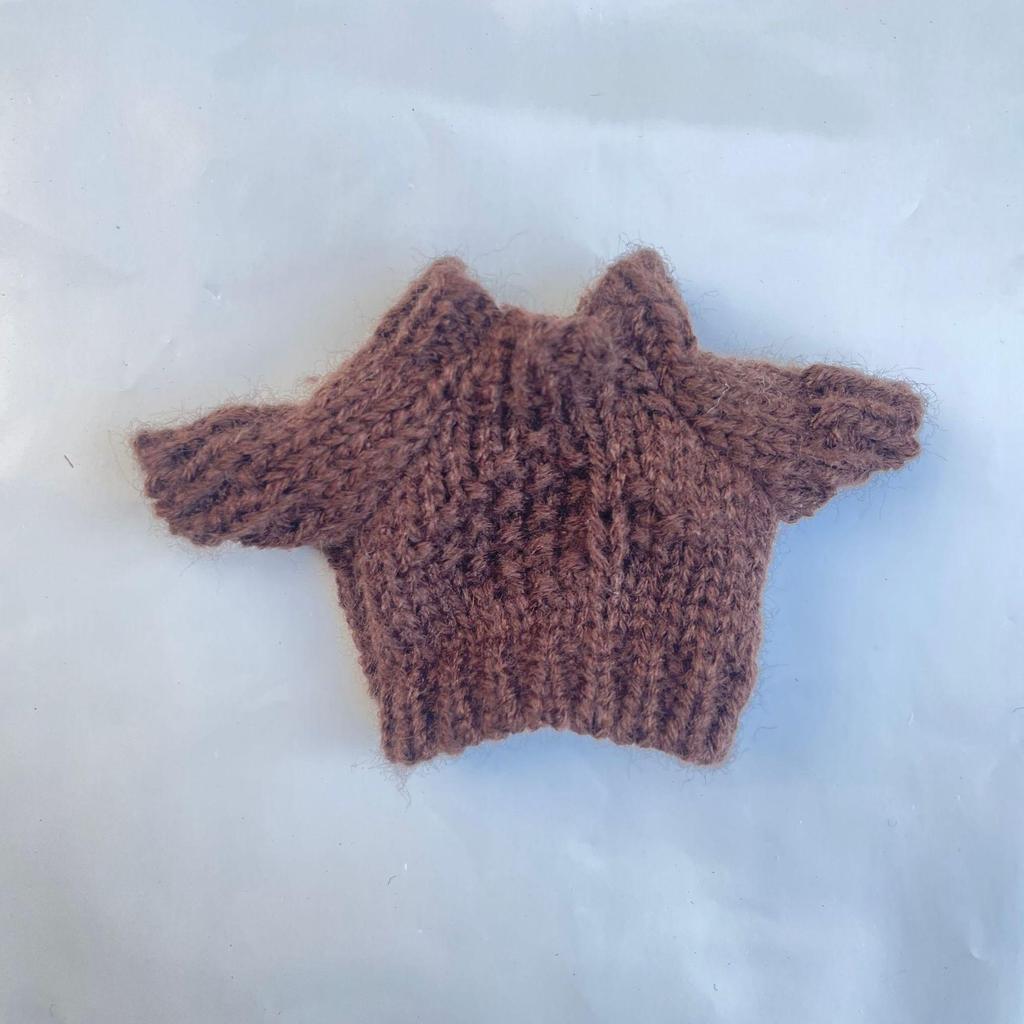 10cm Plush Doll Sweater Accessories for 13cm Palm Dog and Small Dolls