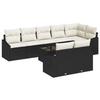 VidaXL Ensemble de salle à manger de jardin de 8 pièces avec coussins en rattan brun 3355446