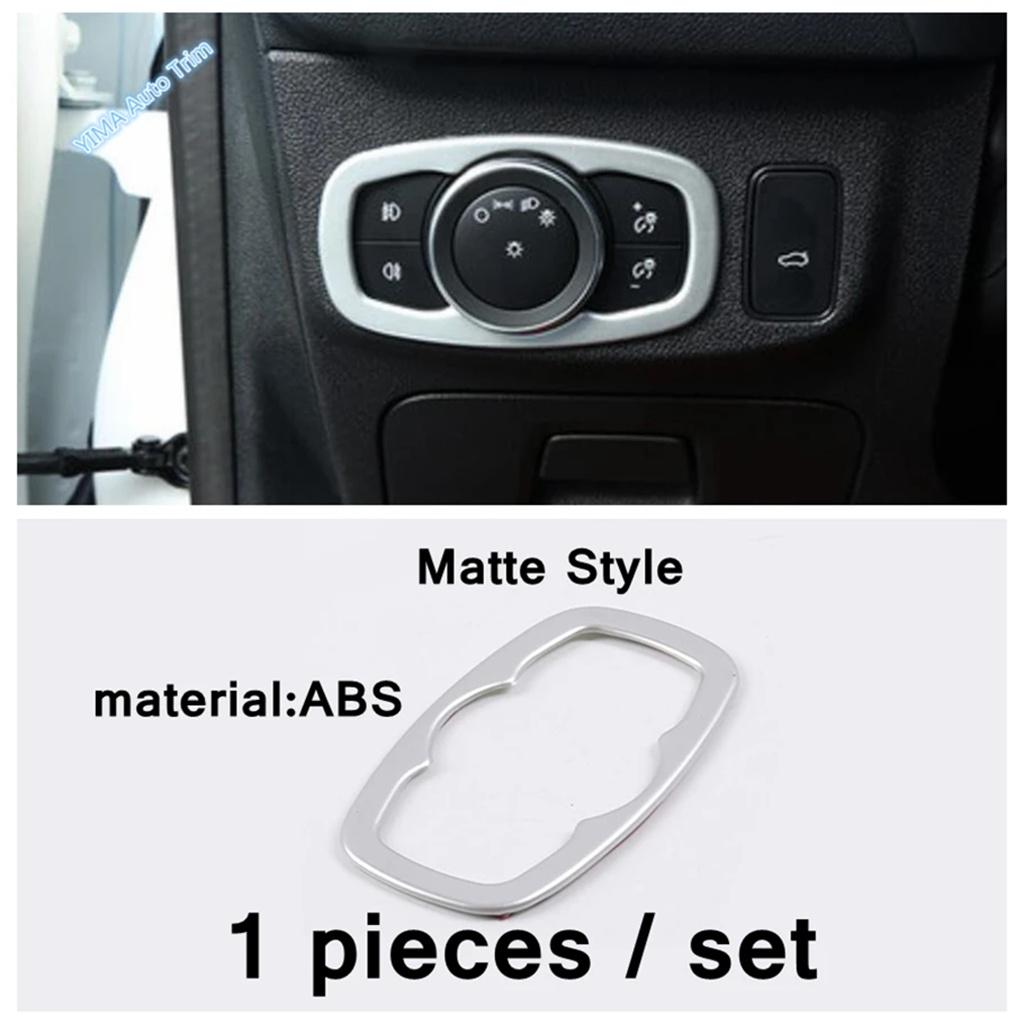 ABS Head Lamp Sticker Head Light Switch Button Panel Frame Cover Trim Fit For Ford Focus MK4 Car Accessories