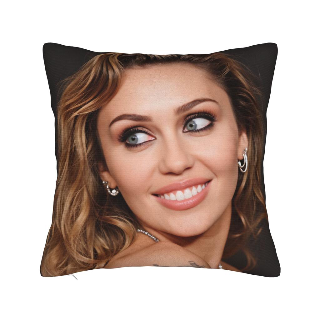 Singer Mileys Cyruss Pillow Cover Comfy Cushion Cover Morden Pillow Case For Living Room Sofa