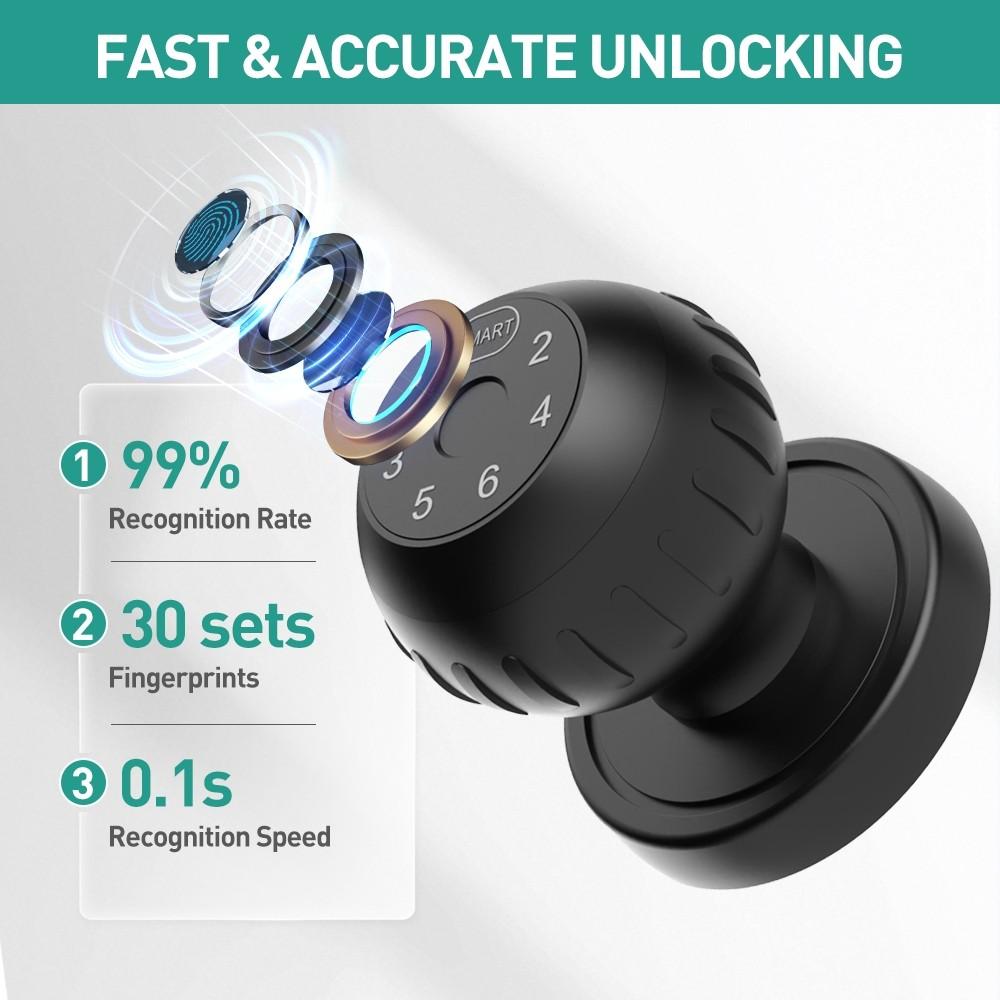 D2 Smart Fingerprint Door Lock Bluetooth APP Control Auto Lock Home & Office Anti Theft Security Electronic Lock