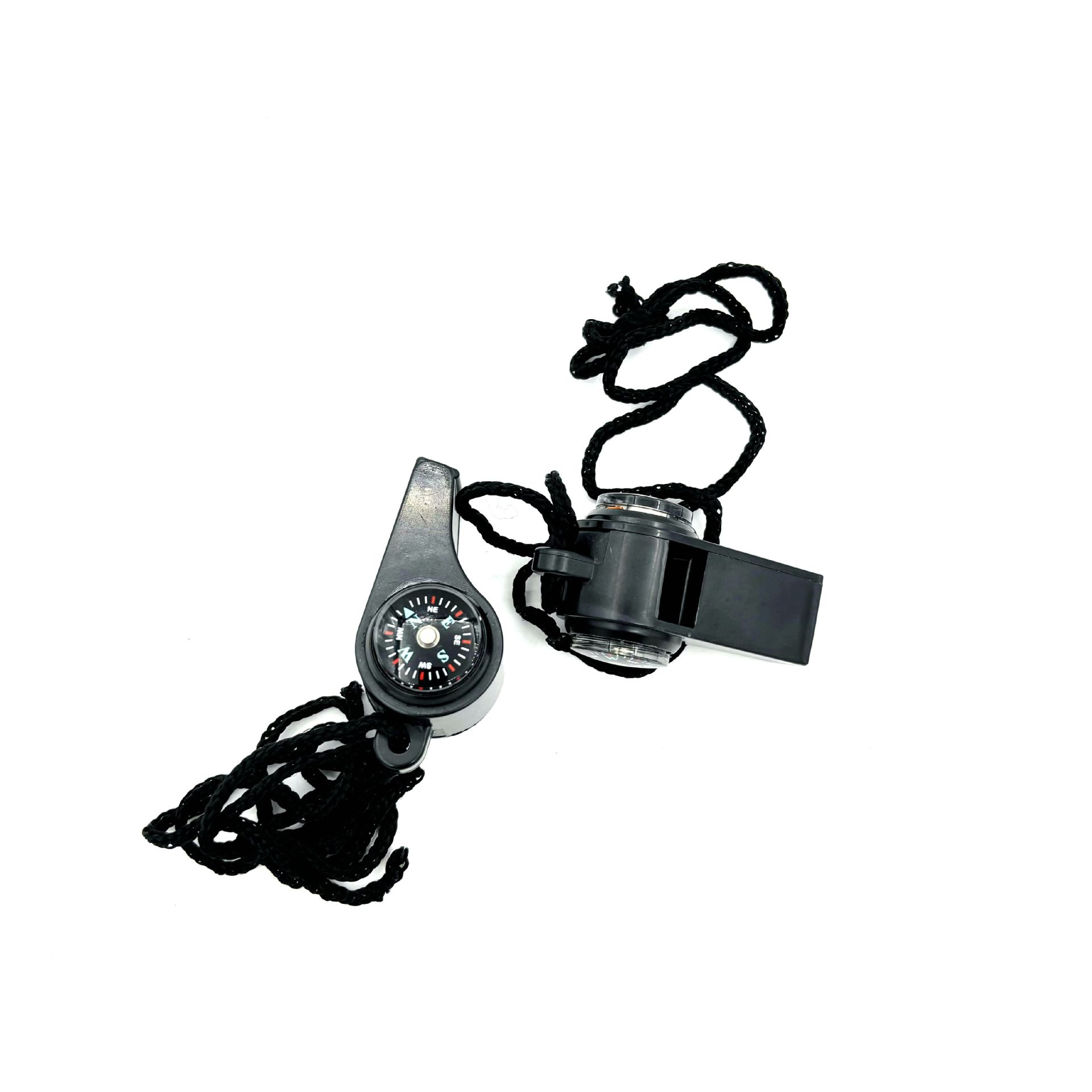

Outdoor Plastic Whistle Multifunctional Three-in-one Whistle, Life-saving Whistle Compass Thermometer Whistle чёрный