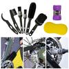 8 Pieces Bike Clean Brush Kit Bicycle Cleaning Brush Tool Bike Cleaning Kit Accessory for Mountain Road City BMX & Folding Bike