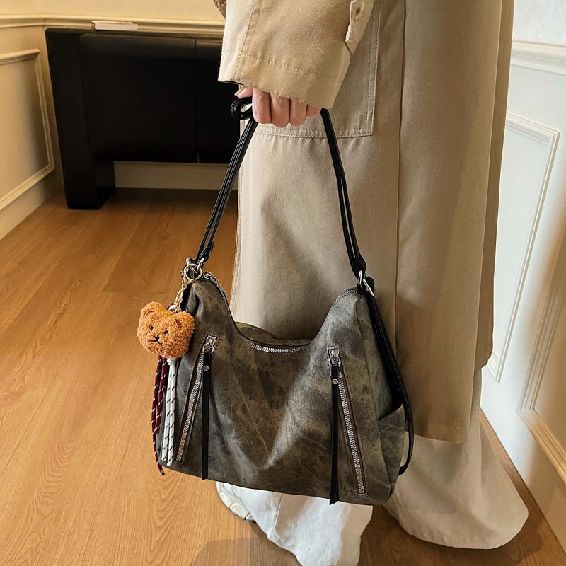 Women's Commuter Shoulder Bag Large Capacity Vintage Tote Bag