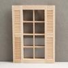 1:12 Doll House Dollhouse Mini Furniture Scene Accessories Pocket Window Model 8-grid Shutters