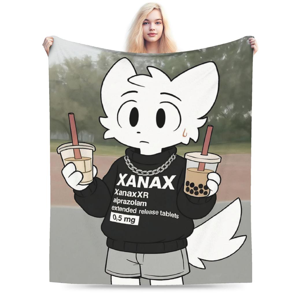 Boykisser Silly Cat Blankets Fleece Spring Autumn Cartoon Portable Super Soft Throw Blankets for Bedding Outdoor Quilt