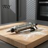 Küchengerät für DIY-Backen, Edelstahl-Spritzbeutel mit Tüllen, Plätzchenpresse und Kuchenverzierungswerkzeug, Wiederverwendbares Zuckerguss-Spritzset Herstellung