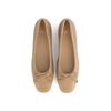 DakS Women S Comfort Flat ShoeS 3.5cm Ribbon Decoration drS602lS32 Beige