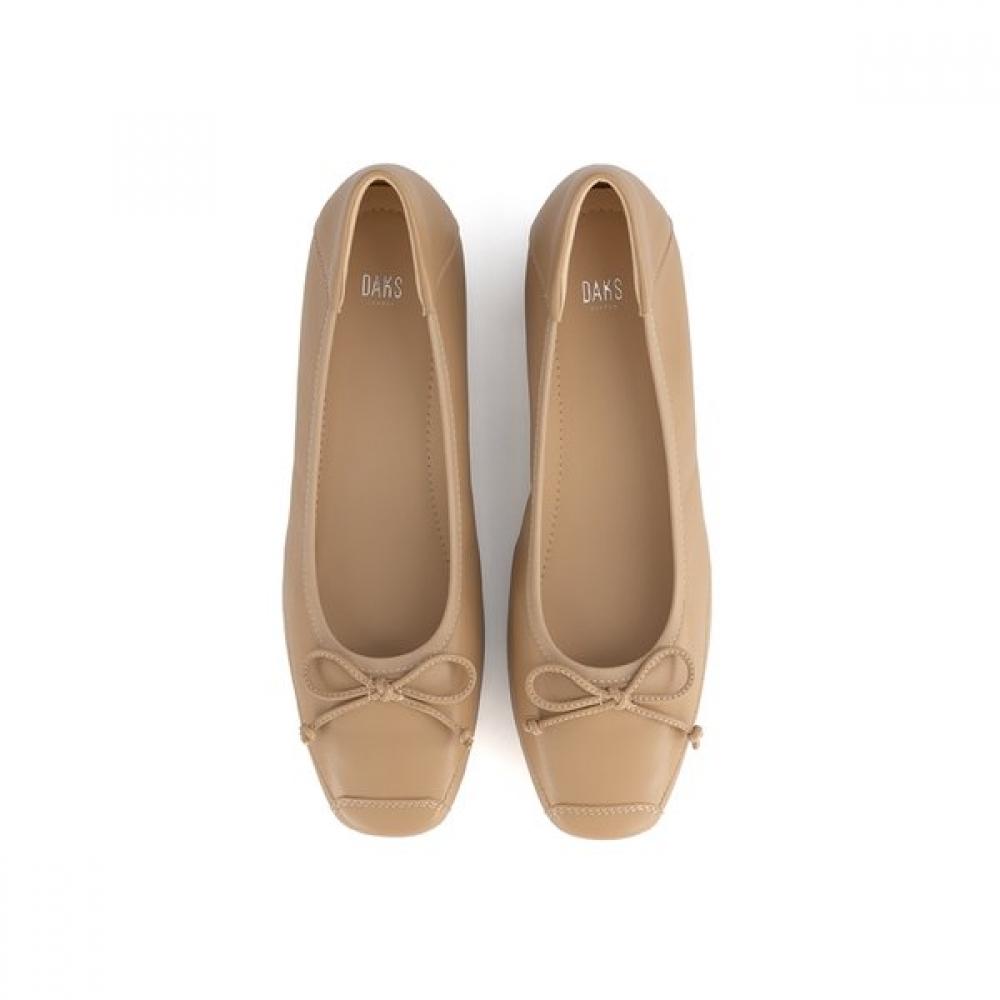 DakS Women S Comfort Flat ShoeS 3.5cm Ribbon Decoration drS602lS32 Beige