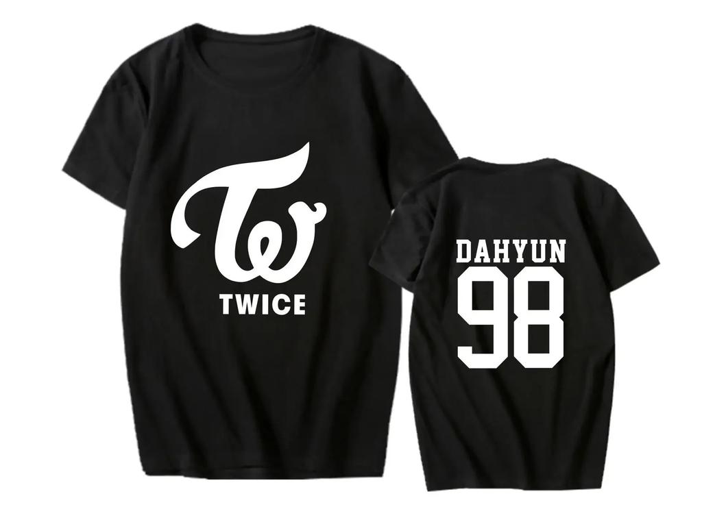 2026 TWICE Lin Nilian MOMO Zhou Tzuyu Mina Koncert Kolem Stejného Tričko s Krátkým Rukávem Trend Dámská Trička