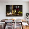 Grape Wine Photo Modern Wall Food Art Canvas Print Poster Alcohol Drink Nosh Picture for Kitchen Dining Room Home Decor Cuadros