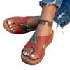Large Size Crossed with Wedge Heels Slippers Women's Summer 2025 New Color Matching Light Outer Sandals Women