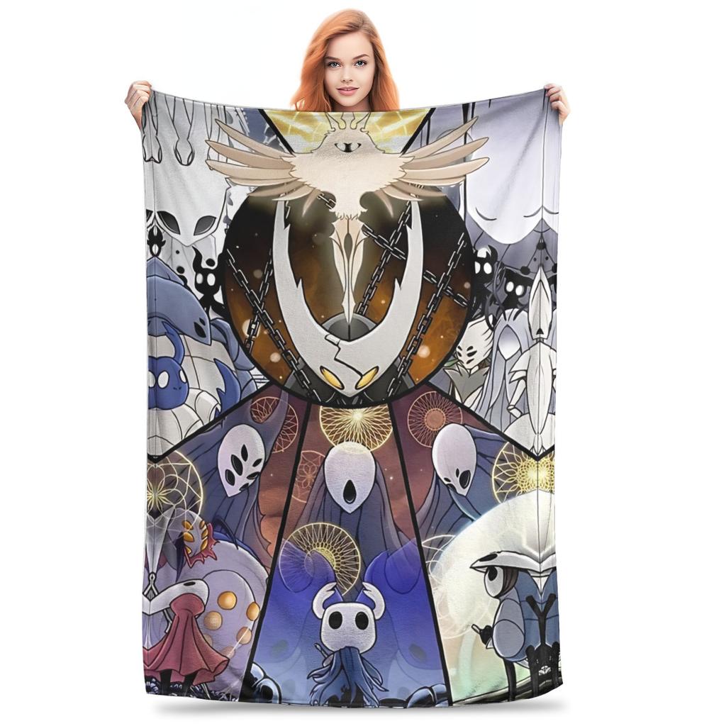 Hollow Knight Silksong Hornet Silksong Aiguille Chasseuse Couvertures Polaire Nouveauté Couvertures Chaudes pour Literie Salon Hiver