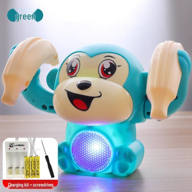 Children's Sound-Controlled Singing Luminous Tumbling Monkey Toy