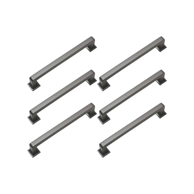 Strong Zinc Drawer Pulls with Heavy Duty Construction 6pcs for Longevity in Kitchens & Bedrooms High Use Zones