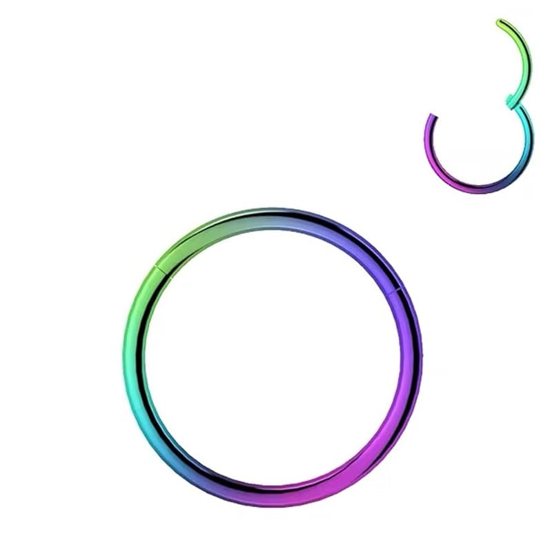 

Сережка-каффа [Продаж поштучно] Підходить для металевої алергії 6 кольорів всього срібло золото рожеве золото чорний синій райдужний боді пірсинг тіла