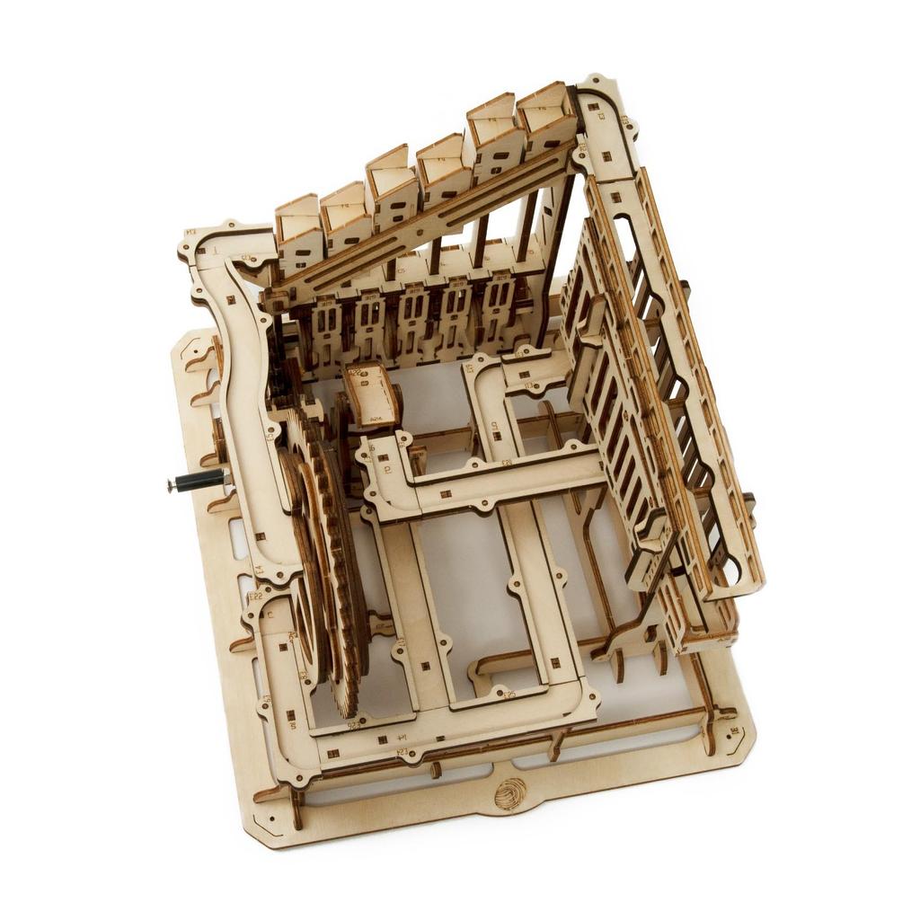 Tsukurun Bewegliche 3D-Holzpuzzle-Untersetzer-Serie mit japanischer Anleitung desu® (Marmor-Trupp)