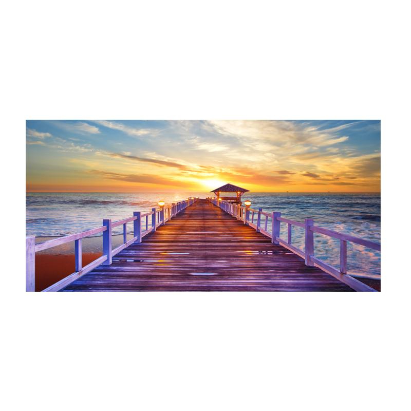 Sea Beach Bridge Posters And Prints Landscape Pictures Canvas Painting Modern Home Decor Wall Art For Living Room Sunset Cuadros