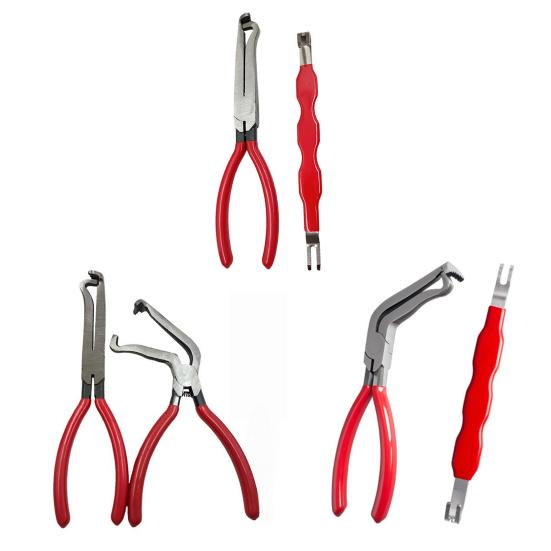 Wire Strippers Automotive Electrical Terminal Connector Separator Removal Tool 2-in-1 Straight Bent Head Disconnect Pliers