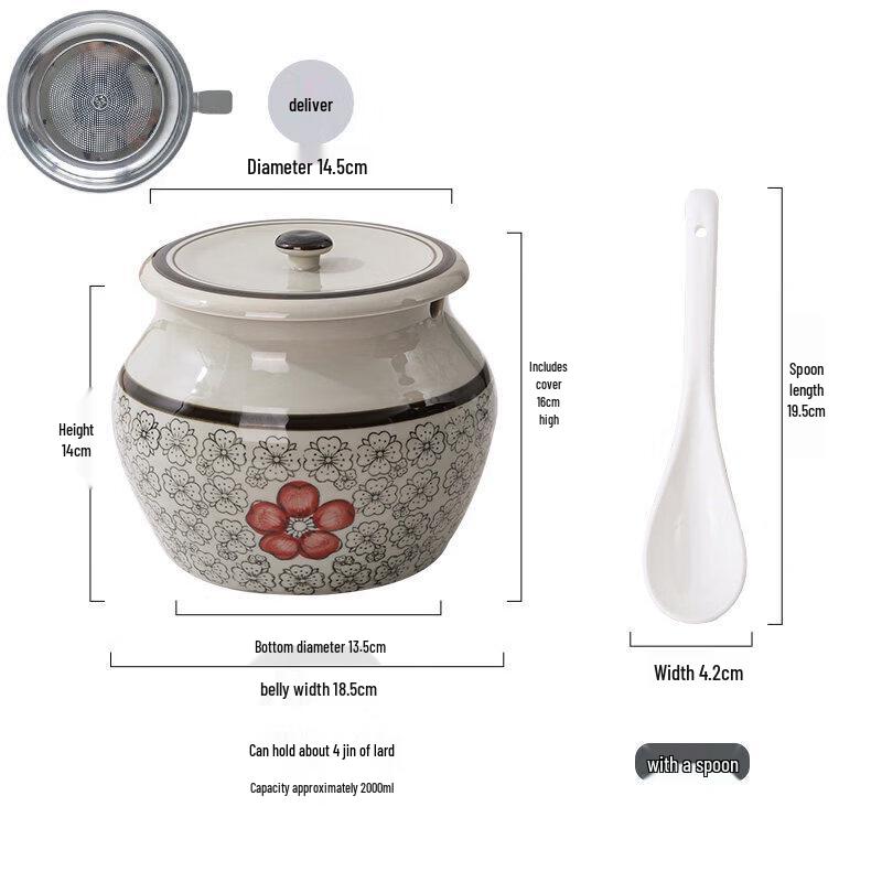 Japanese Style Ceramic Spice Jar