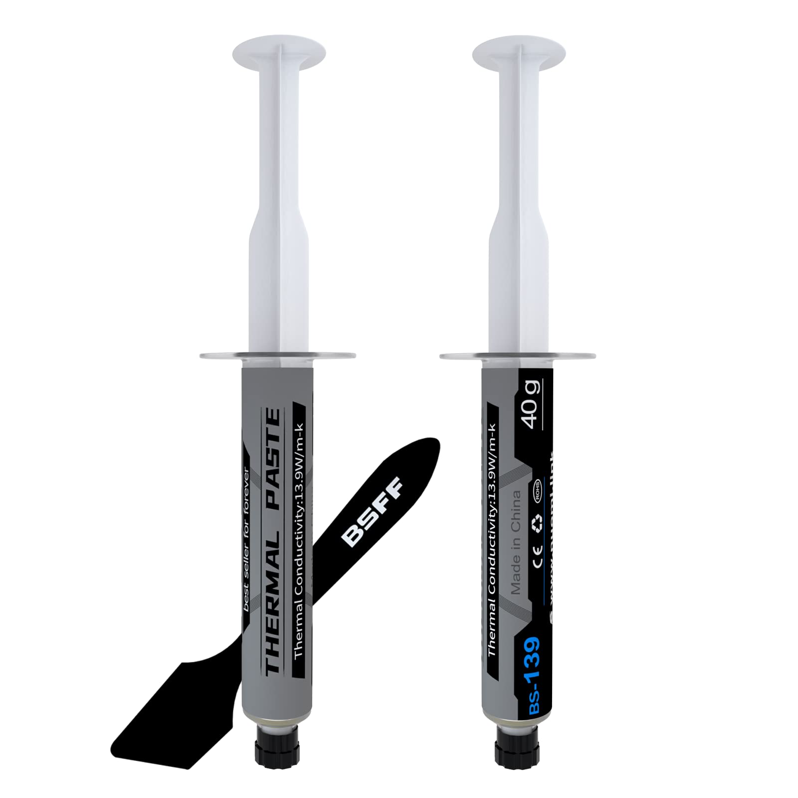 

Термопаста BSFF с набором инструментов Паста для ЦП Термопаста для кулеров радиатора Углеродная Высокопроизводительная для ИС/Процессора/ЦП/Все (80G)