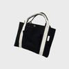 Safe Sunday Pocket Tote Bag (Black/Ivory)