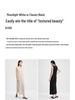 Sancai Minimalist V-Neck Slit Vest Midi Dress