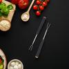 6Pcs V-Shaped Fondue Forks Stainless Steel Grilling Fork Barbecue Fork Set  Camping