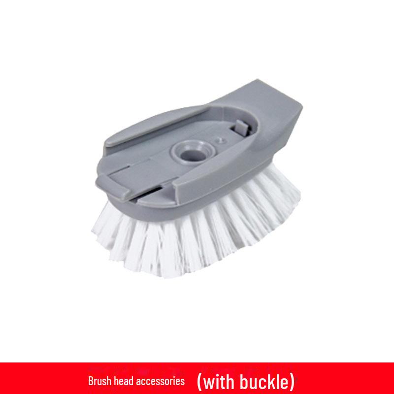 Long-Handled Kitchen Dish Brush with Sponge and Liquid Dispenser