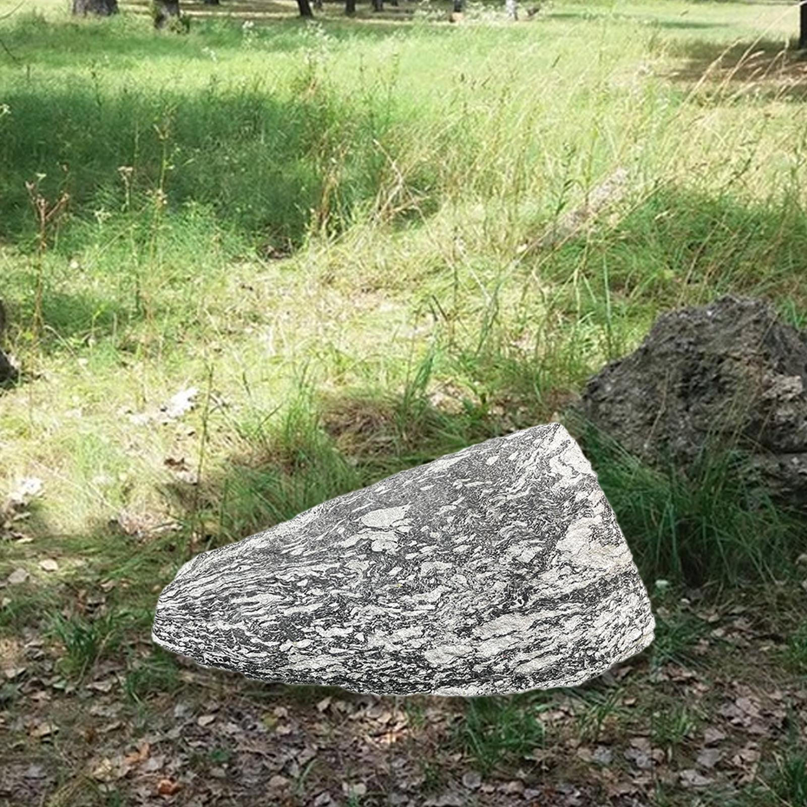 

Искусственный ландшафтный камень декор Легкое портативное украшение Реалистичное ландшафтное оформление для 32cmx14cmx15cm