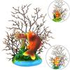 Colorful Mermaid Coral Branch Ornament Resin Craft Sea Tree Ornament  Fish Tank Supplies