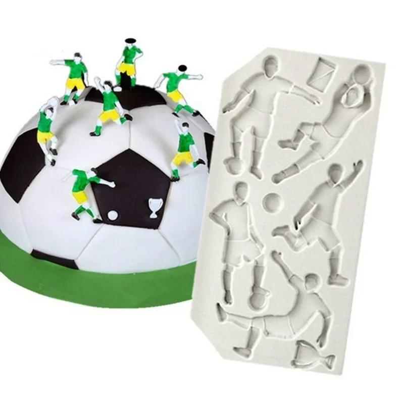 Sport Baseball Golf Soccer Cake Molds Rugby Football Fondant Chocolate Mold Baking Tool for The Kitchen Baking Decoration