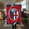 Bologna FC pattern Flannel Blanket, High quality Comfortable for All Seasons, Home Decor, Warmth and Comfort, Perfect for Gifts.