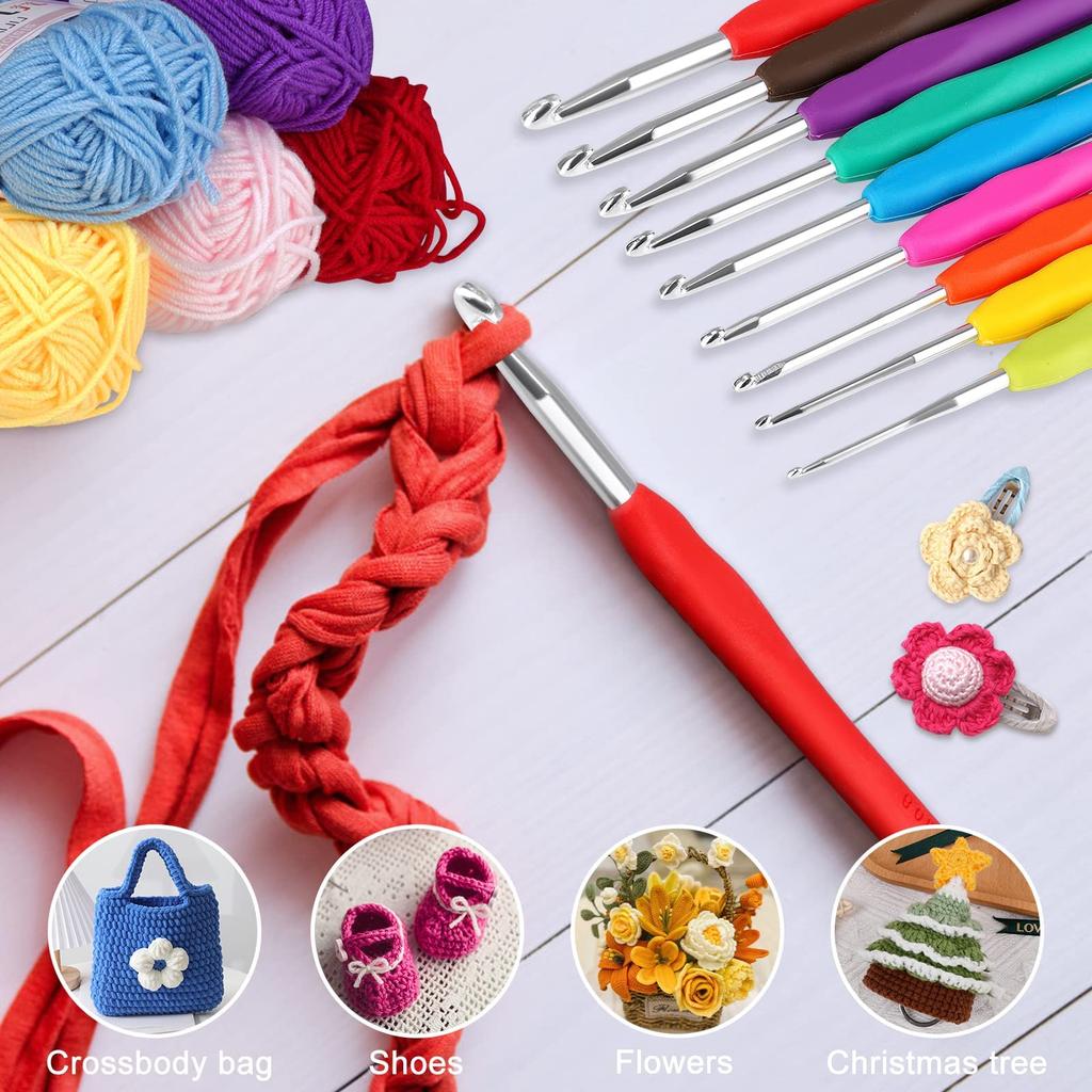 Crochet Knitting 17 Lace Knitting Basic Row Ring Knitting Tape Stitch Yarn Needle D&D Hooks, Needles, Needles, 95-Piece Set, Handicrafts, Knitting,
