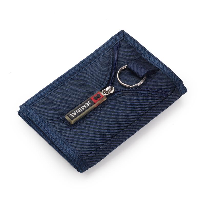 New Creative Canvas Wallet Unisex Multi-purpose Key Ring Zipper Coin Purse Folding Card Holder Bank Credit Card Bag Men's Wallet